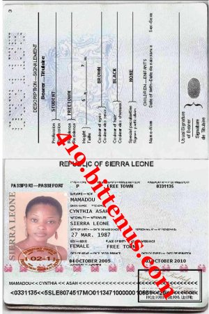 Cynthia passport